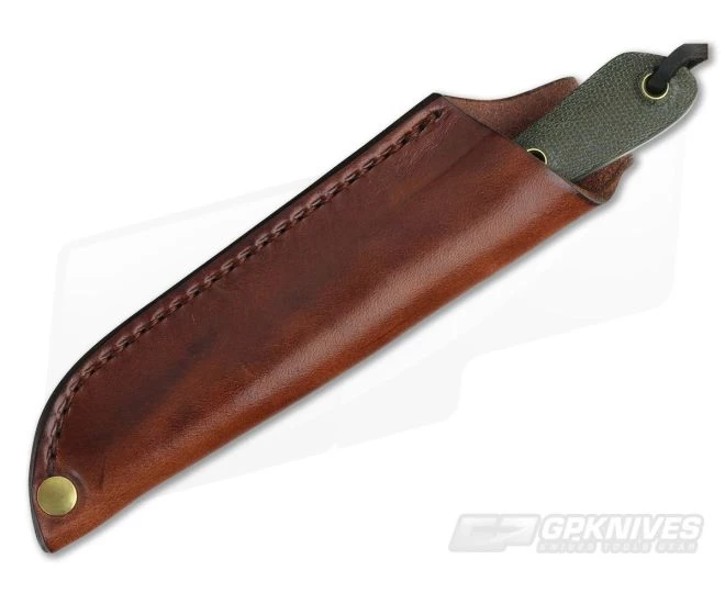 Smith & Sons Bandit Original Patina CPM D2 OD Green Micarta Compact Fixed Blade 2 Smith & Sons Bandit Original Patina CPM D2 OD Green Micarta Compact Fixed Blade - Image 2