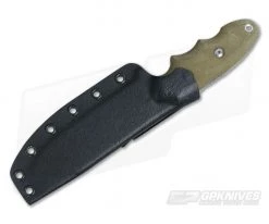 TOPS Knives Backpacker's Bowie Green Canvas Micarta Fixed Blade BPB-01 -Camping Knives best sale bpb 01 2