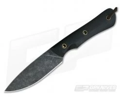 Smith & Sons Brave Darkened D2 Black Micarta Every Day Carry Fixed Blade