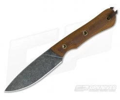 Smith & Sons Brave Darkened D2 Natural Micarta Every Day Carry Fixed Blade