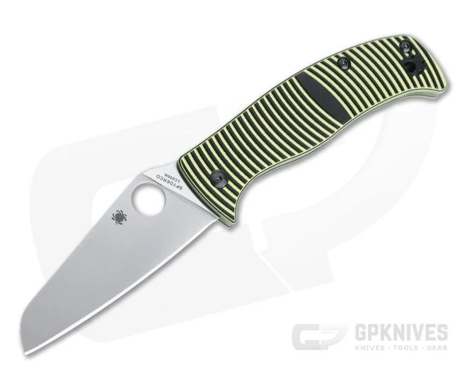 Spyderco Caribbean Salt Sheepfoot Plain LC200N Compression Lock Folder C217GPSF 1 Spyderco Caribbean Salt Sheepfoot Plain LC200N Compression Lock Folder C217GPSF