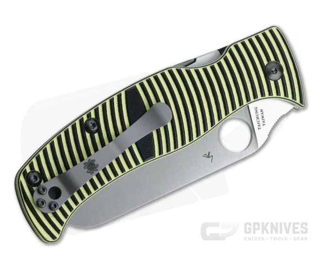 Spyderco Caribbean Salt Sheepfoot Plain LC200N Compression Lock Folder C217GPSF 2 Spyderco Caribbean Salt Sheepfoot Plain LC200N Compression Lock Folder C217GPSF - Image 2