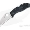 Spyderco RockJumper Wharncliffe Lightweight Black FRN Serrated VG-10 C254SBK