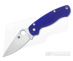 Spyderco ParaMilitary 2 Dark Blue G10 Satin S110V Blade C81GPDBL2