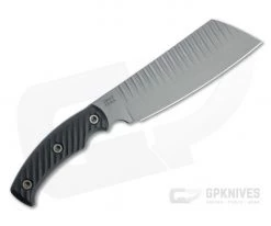 RMJ Tactical Da Choppa Tungsten Gray 80CrV2 Black G10 Fixed Blade -Camping Knives best sale dc bl 3