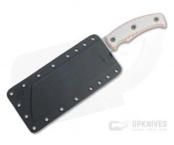 RMJ Tactical Da Choppa Explore More Edition Gray 80CrV2 Gray and Orange G10 Fixed Blade -Camping Knives best sale dc em 2