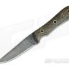 Smith & Sons Desperado Coconut Fiber Micarta Dark Stonewash CPM D2 Fixed Blade
