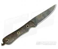 Smith & Sons Desperado Coconut Fiber Micarta Original Patina CPM D2 Fixed Blade 02 -Camping Knives best sale dp cfm op 02 3