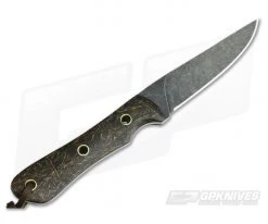 Smith & Sons Desperado Coconut Fiber Micarta Dark Stonewash CPM D2 Fixed Blade -Camping Knives best sale dp cfm 3