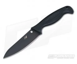 Spyderco Aqua Salt Black H1 Plain Edge FB23PBBK