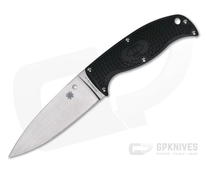 Spyderco Enuff 2 Leaf Plain VG10 Black FRN Fixed Blade FB31PBK2 1 Spyderco Enuff 2 Leaf Plain VG10 Black FRN Fixed Blade FB31PBK2
