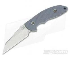 Hinderer Knives FXM 3.5 Fixed Wharncliffe Gray G10