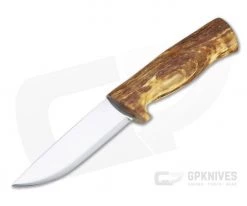 Helle Knives Eggen 12C27 Stainless Curly Birch Fixed Blade Knife
