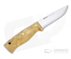 Helle Knives Temagami LTD Les Stroud 14C28N Curly Birch Semi Full Tang Fixed Blade Knife -Camping Knives best sale hlk302 3