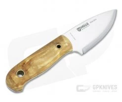 Helle Knives Mandra Les Stroud Laminated Stainless Curly Birch Full Tang Fixed Blade Knife -Camping Knives best sale hlk620 3