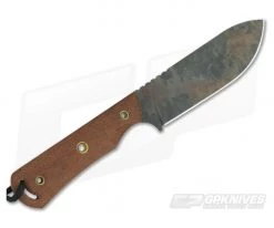 Smith & Sons Honcho Original Patina D2 Natural Micarta Fixed Blade -Camping Knives best sale honcho nm op 3