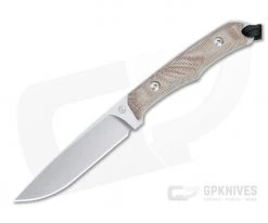 Chris Reeve Inyoni Stonewashed S45VN Natural Canvas Micarta Fixed Blade