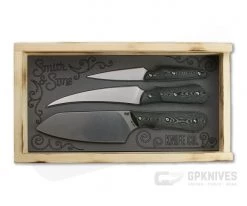 Smith & Sons Essential Kitchen Set AEB-L Ravina Richlite 3-Piece Fixed Blade Set -Camping Knives best sale ktchn rich 3