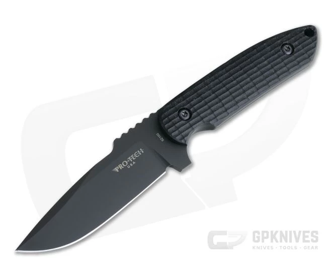 Protech Knives Les George Rockeye Black DLC 52100 Black G10 Tactical Fixed Blade 1 Protech Knives Les George Rockeye Black DLC 52100 Black G10 Tactical Fixed Blade