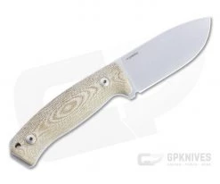 LionSteel M2M Satin M390 Natural Canvas Micarta Fixed Blade Knife -Camping Knives best sale m2m cvn 3