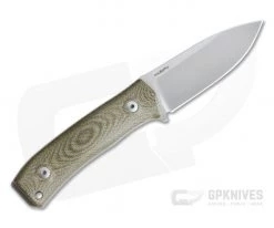 LionSteel M4 Green Canvas Micarta Satin M390 Fixed Blade -Camping Knives best sale m4 cvg 3