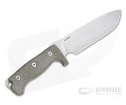 LionSteel M7 Solid Green Canvas Micarta Satin Sleipner Full Tang Fixed Blade M7-CVG -Camping Knives best sale m7 cvg 3