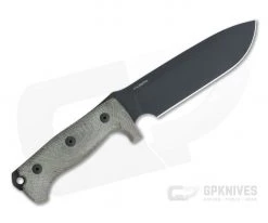 LionSteel M7 Solid Green Canvas Micarta Black Sleipner Full Tang Fixed Blade M7B-CVG -Camping Knives best sale m7b cvg 3