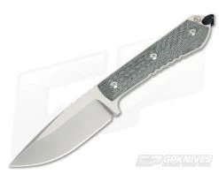 Chris Reeve Nyala Drop Point Fixed Blade Black Canvas Micarta