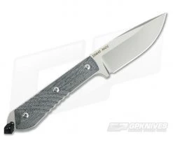 Chris Reeve Nyala Drop Point Fixed Blade Black Canvas Micarta -Camping Knives best sale nya 1002 3