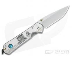 Chris Reeve Small Sebenza 21 CGG LH Left Handed Lunar Landing w/Chrysocolla Cabochon S21-1261