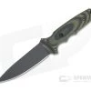 Spartan Harsey TT Tactical Trout Black S45VN Camo Linen Micarta Fixed Blade 43BKCMKYBK