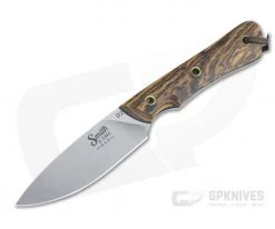 Smith & Sons Brave Stonewashed D2 Bocote Wood Everyday Carry Fixed Blade