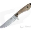 Smith & Sons Spur Stonewashed AEB-L Walnut Wood EDC Fixed Blade SM14AE2318