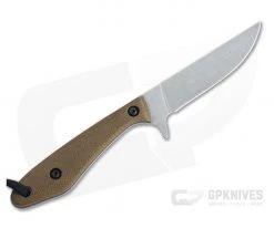 Smith & Sons Spur Stonewashed AEB-L Natural Micarta EDC Fixed Blade SM14AE3101 -Camping Knives best sale sm14ae3101 3