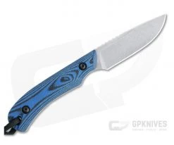 Smith & Sons Axiom V2 Stonewashed AEB-L Blue/Black G10 EDC Fixed Blade -Camping Knives best sale sm18207 3