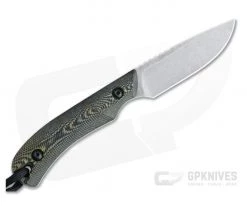 Smith & Sons Axiom V2 Stonewashed AEB-L Reptile Richlite EDC Fixed Blade -Camping Knives best sale sm18500 01 3