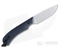 Smith & Sons Axiom V2 Stonewashed AEB-L Midnight Blue Richlite EDC Fixed Blade -Camping Knives best sale sm18507 3