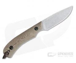 Smith & Sons Axiom V2 Stonewashed AEB-L Down to Earth Richlite EDC Fixed Blade -Camping Knives best sale sm18511 3