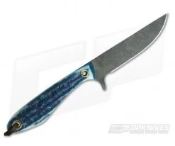 Smith & Sons Spur Original Patina 1095 Blue Jigged Bone EDC Fixed Blade -Camping Knives best sale spur jb bl op 3