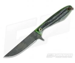 Smith & Sons Spur Original Patina 1095 Green Jigged Bone EDC Fixed Blade