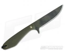Smith & Sons Spur Original Patina 1095 OD Green Canvas Micarta EDC Fixed Blade -Camping Knives best sale spur od op 3