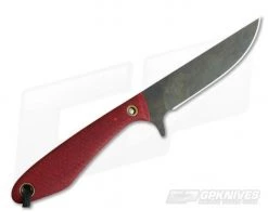 Smith & Sons Spur Original Patina 1095 Ruby Shadetree Burlap Micarta EDC Fixed Blade 04 -Camping Knives best sale spur ru op 04 3