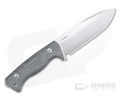 LionSteel T6 Satin K490 Black Canvas Micarta Fixed Blade Knife -Camping Knives best sale t6 cvb 3